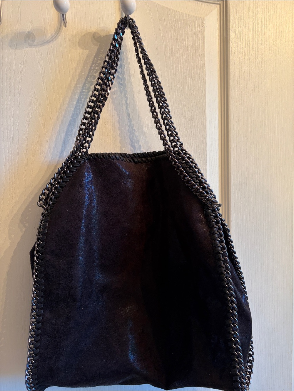 Black Faux Suede Purse